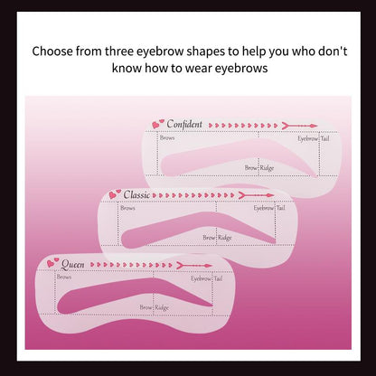 Brow Dye Color Cream Set: Long-Lasting Eyebrow Tinting Cream (Included Brow Stencil + Applicator Brush)